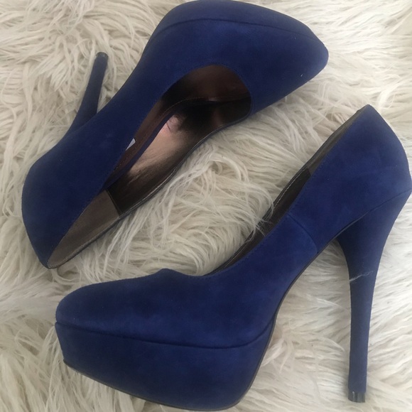 Steve Madden Darrina Midnight Blue Platforms - Picture 2 of 4